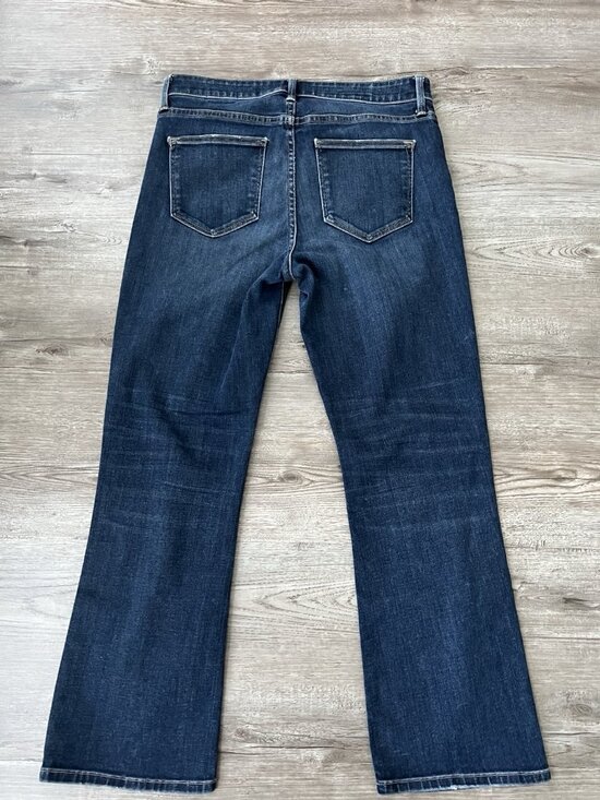 Vince Bootcut Crop Jeans Dark Rinse Womens 27 - Picture 10 of 15